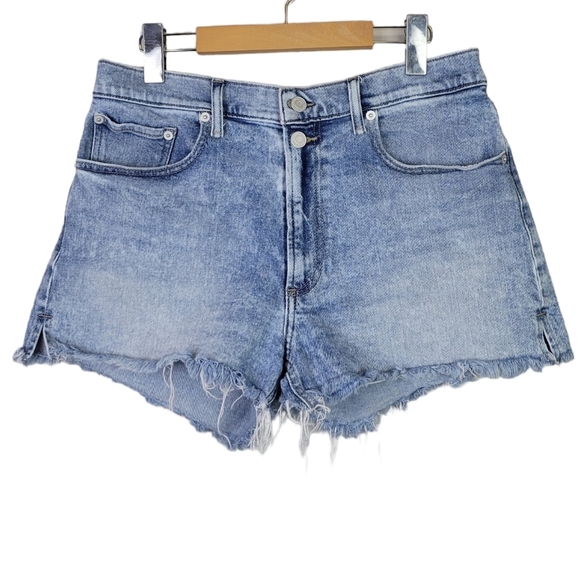 LUCKY brand relaxed jean short high rise frayed hem 30 - Picture 2 of 12